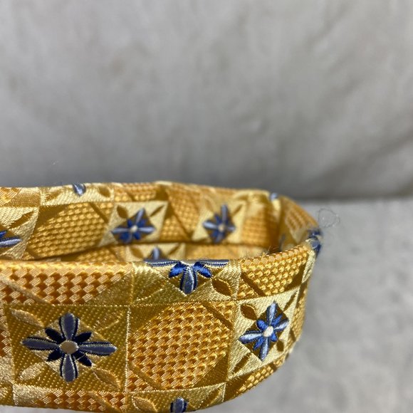 Bundle of 2 Neckties Hart Schaffner Marx Floral Silk/ Happy Jack Geometric Print - Picture 8 of 15